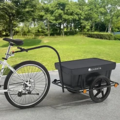 Juskys Lastenanhänger 90 L schwarz