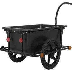 Juskys Lastenanhänger 90 L schwarz