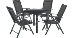 Juskys Milano Set 5-tlg. dunkelgrau