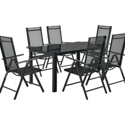 Juskys Milano Set 7-tlg. dunkelgrau