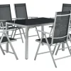 Juskys Milano Set 7-tlg. silbergrau