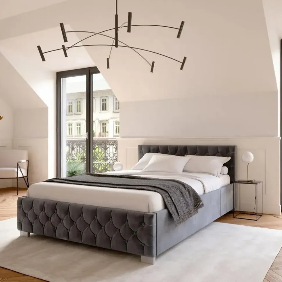 Juskys Nizza 120 x 200 cm dunkelgrau
