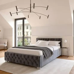Juskys Nizza 180 x 200 cm dunkelgrau