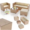 Juskys Punta Cana Lounge creme/beige