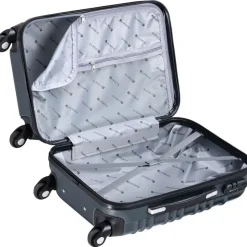 Juskys Rom Koffer-Set 4-tlg. grau/anthrazit