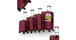 Juskys Rom Koffer-Set 4-tlg. rot
