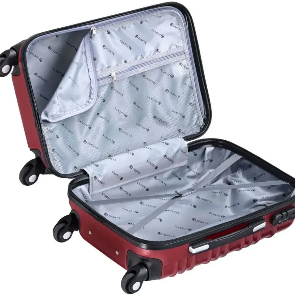 Juskys Rom Koffer-Set 4-tlg. rot