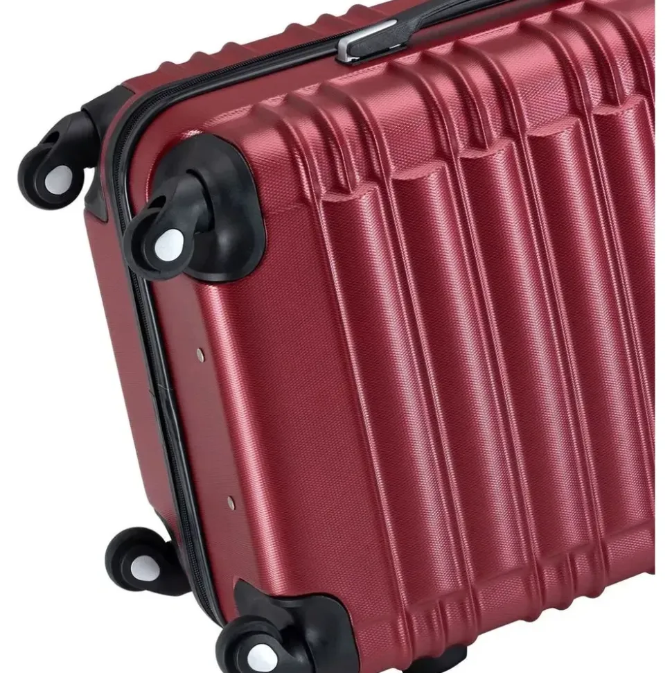 Juskys Rom Koffer-Set 4-tlg. rot