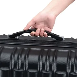 Juskys Rom Koffer-Set 4-tlg. schwarz