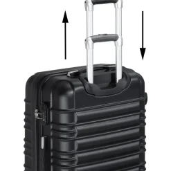 Juskys Rom Koffer-Set 4-tlg. schwarz