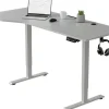 Juskys Schreibtisch 160x75cm Höhenverstellbar Weiß