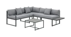 Juskys St. Tropez Lounge-Set Dunkelgrau