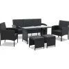 Juskys Turin  6-tlg. Schwarz