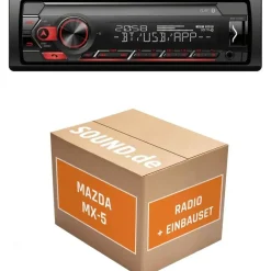 JUST SOUND best choice for caraudio Autoradio Einbaupaket Pioneer MVH-S320BT passend für Mazda MX-5 NB/NB-FL | Bluetooth USB