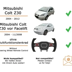 JUST SOUND best choice for caraudio Autoradio Einbaupaket JBL Celebrity 150 passend für Mitsubishi Colt Z30 Schwarz | Bluetooth USB
