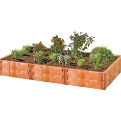 Juwel Profiline-Aufbausatz 190 x 121 x 26 cm terracotta