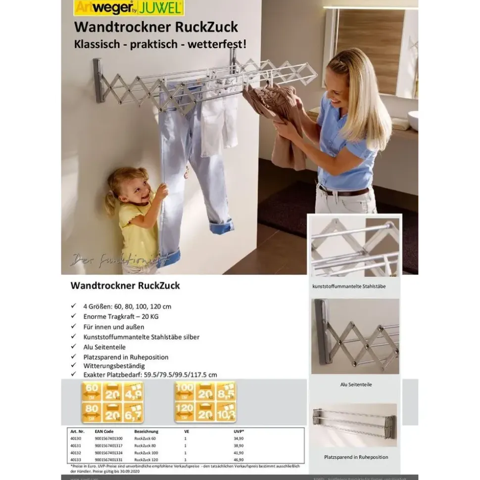 Juwel Ruck Zuck 3,8 m silber