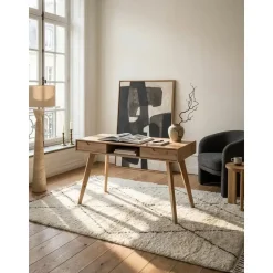 KADIMA DESIGN Schreibtisch Eiche beige