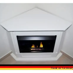 Kaminbau Mierzwa Eckkamin Moskau Weiß