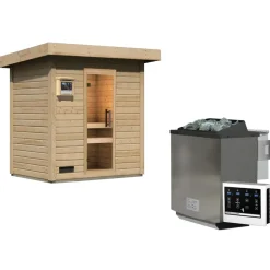 Karibu Caapi 9 kW Bio-Kombiofen + int. Steuerung
