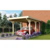 Karibu Classic Einzel 1 2,50 x 3,96 m kdi inkl. PVC-Dachplatten
