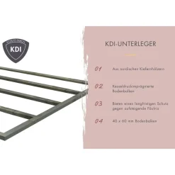 Karibu Gartensauna Saunahaus Hycore 1 - 38 mm naturbelassen Klarglas Ganzglastür Ohne Ofen