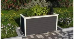 Karibu Hochbeet 2 163 x 79 x 82 cm terragrau