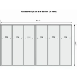 Karibu Hytti 6 ohne Ofen