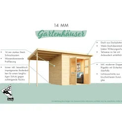 Karibu Merseburg 2 1,82 x 1,26 m grau
