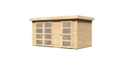 Karibu Mühlentrup 4,00 x 2,13 m natur