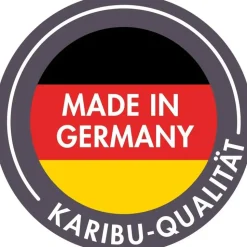 Karibu 38 mm Saunahaus Ares 3 Naturbelassen/Graualuminium ohne Ofen