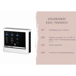 Karibu 38 mm Saunahaus Ares 3 Naturbelassen/Anthrazit inkl. 9 kW Ofen + ext. Steuerung