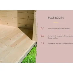 Karibu Saunahaus Hytti 2 inkl. 9 kW Bio-Kombiofen + ext. Steuerung Natur