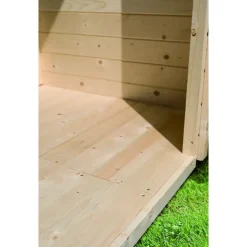 Karibu Skrollan 3 mit Vorraum inkl. 9 kW Ofen + Steuergerät Easy Bio + Moderne Saunatür