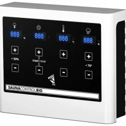 Karibu Skrollan 3 mit Vorraum inkl. 9 kW Ofen + Steuergerät Easy Bio + Moderne Saunatür