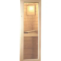 Karibu Skrollan 3 mit Vorraum inkl. 9 kW Ofen + Steuergerät Easy Bio + Moderne Saunatür