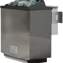 Karibu Skrollan 3 mit Vorraum inkl. 9 kW Ofen + Steuergerät Easy Bio + Moderne Saunatür