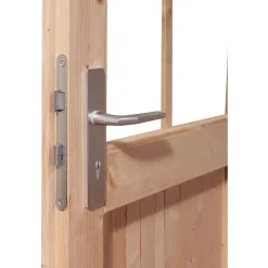 Karibu Skrollan 3 mit Vorraum inkl. 9 kW Ofen + Steuergerät Easy Bio + Moderne Saunatür