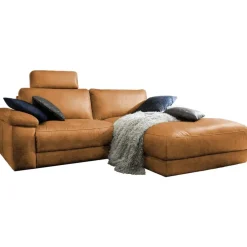 KAWOLA Ecksofa Lola Leder Recamiere rechts