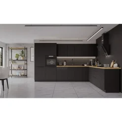 Küchen-Preisbombe Winkelküche Siena L-Form 350 x 290 cm schwarz matt