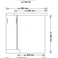 Küchen-Preisbombe Winkelküche Siena L-Form 350 x 290 cm schwarz matt