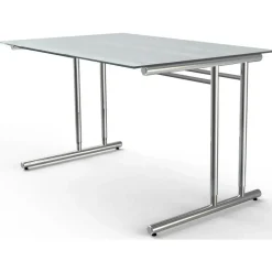 Kerkmann Schreibtisch Artline 120 cm Glas grau