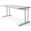 Kerkmann Schreibtisch Artline 160 cm Glas grau