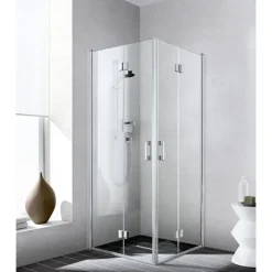 Kermi Liga Duschtür rechts 75 x 185 cm ESG klar Silber Mattglanz LI2CR075181AK