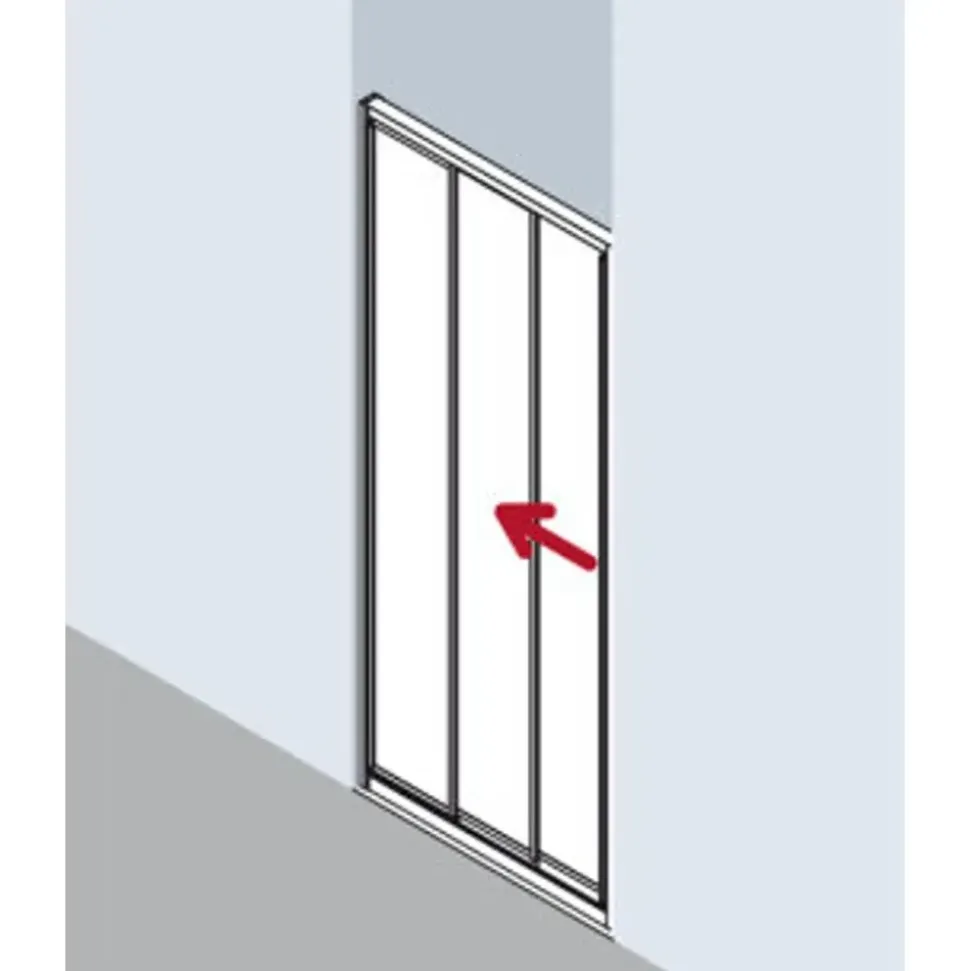 Kermi Nova 2000 Gleittür 80 x 185 cm N2STD0801811K