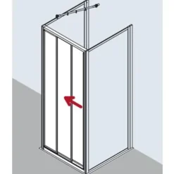 Kermi Nova 2000 Gleittür 75 x 185 cm N2STD07518xxK