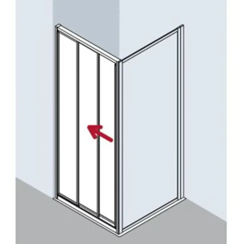 Kermi Nova 2000 Gleittür 75 x 185 cm N2STD07518xxK