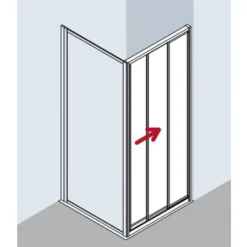 Kermi Nova 2000 Gleittür 75 x 185 cm N2STD07518xxK