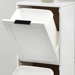 KESPER Küchenwagen mit Mülltrennsystem, weiß