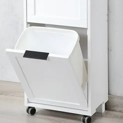 KESPER Küchenwagen mit Mülltrennsystem, weiß